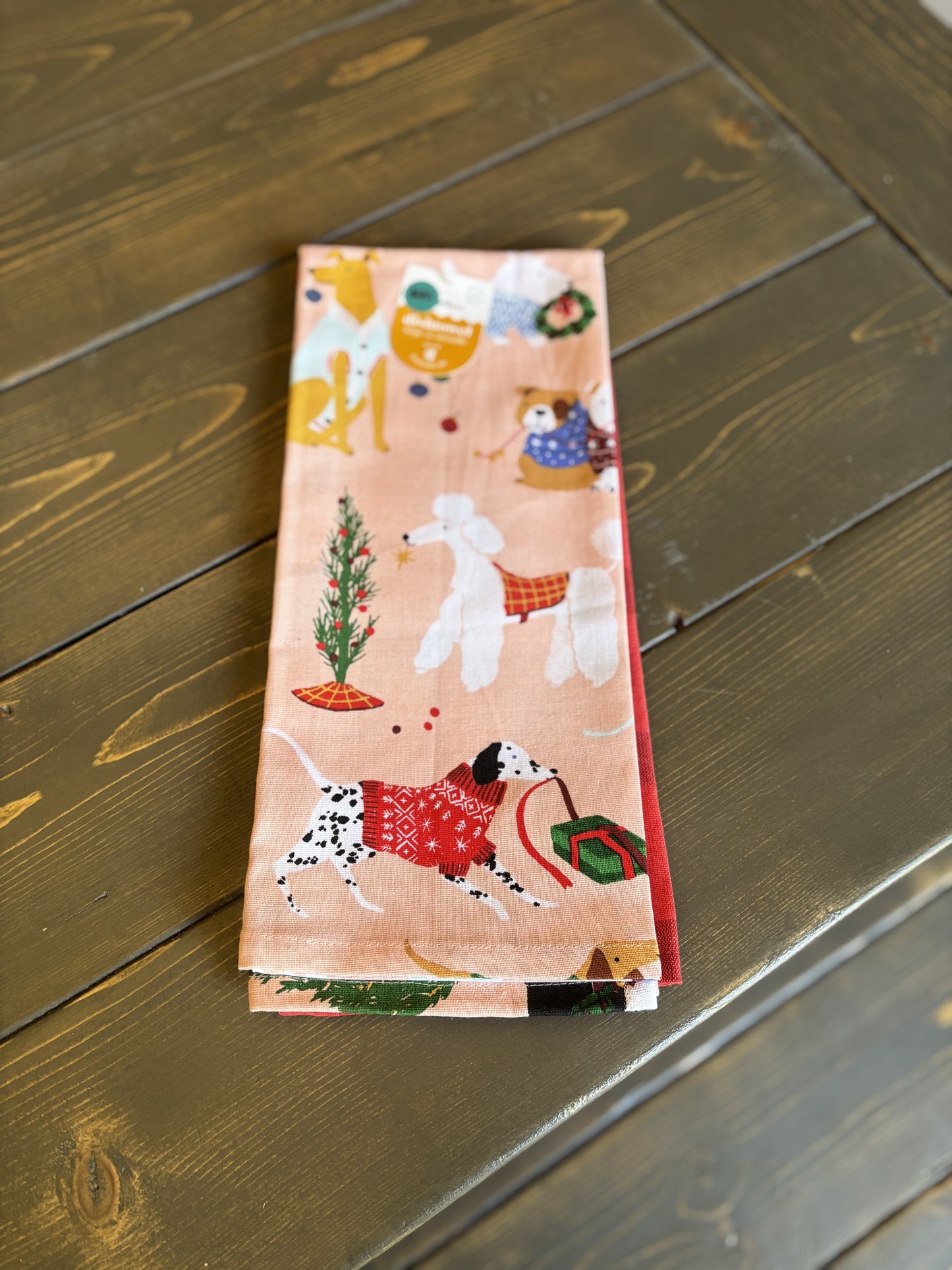 Holiday Pups 2-Pack Tea Towels